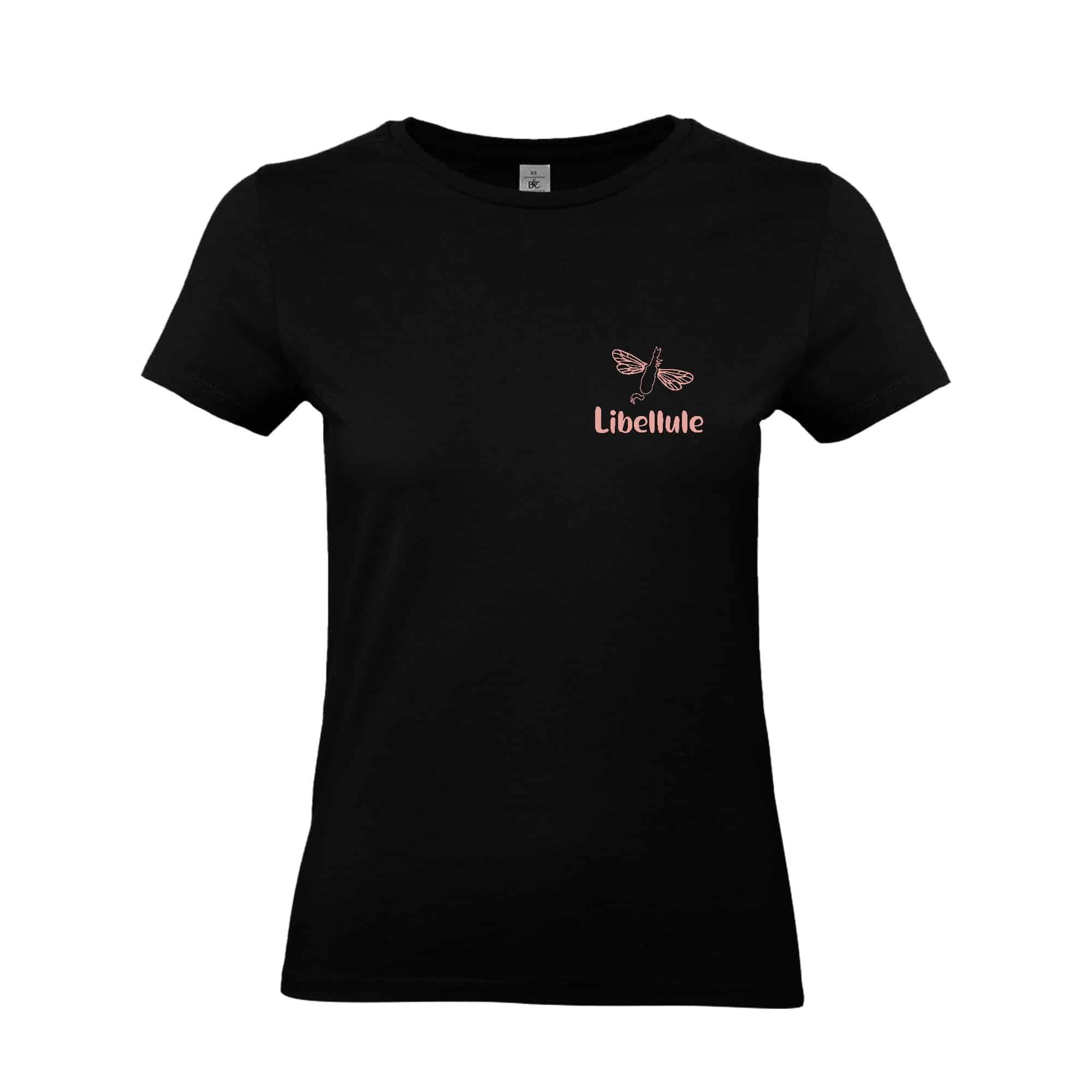 T-SHIRT (femme) - Association équestre Libellule - Noir - BC04T