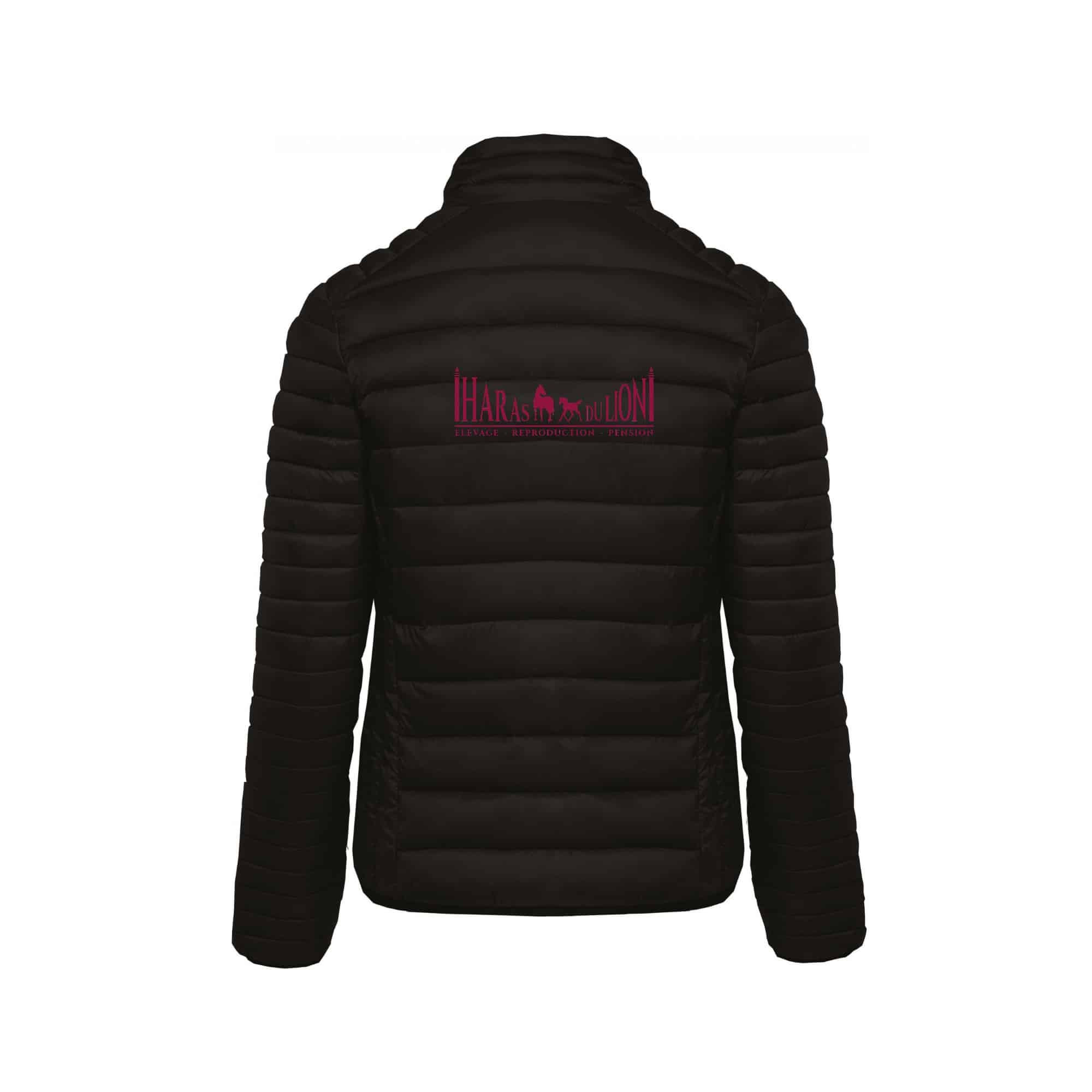 DOUDOUNE AVEC MANCHES (femme) - Haras du lion - Noir - K6121 – Image 3