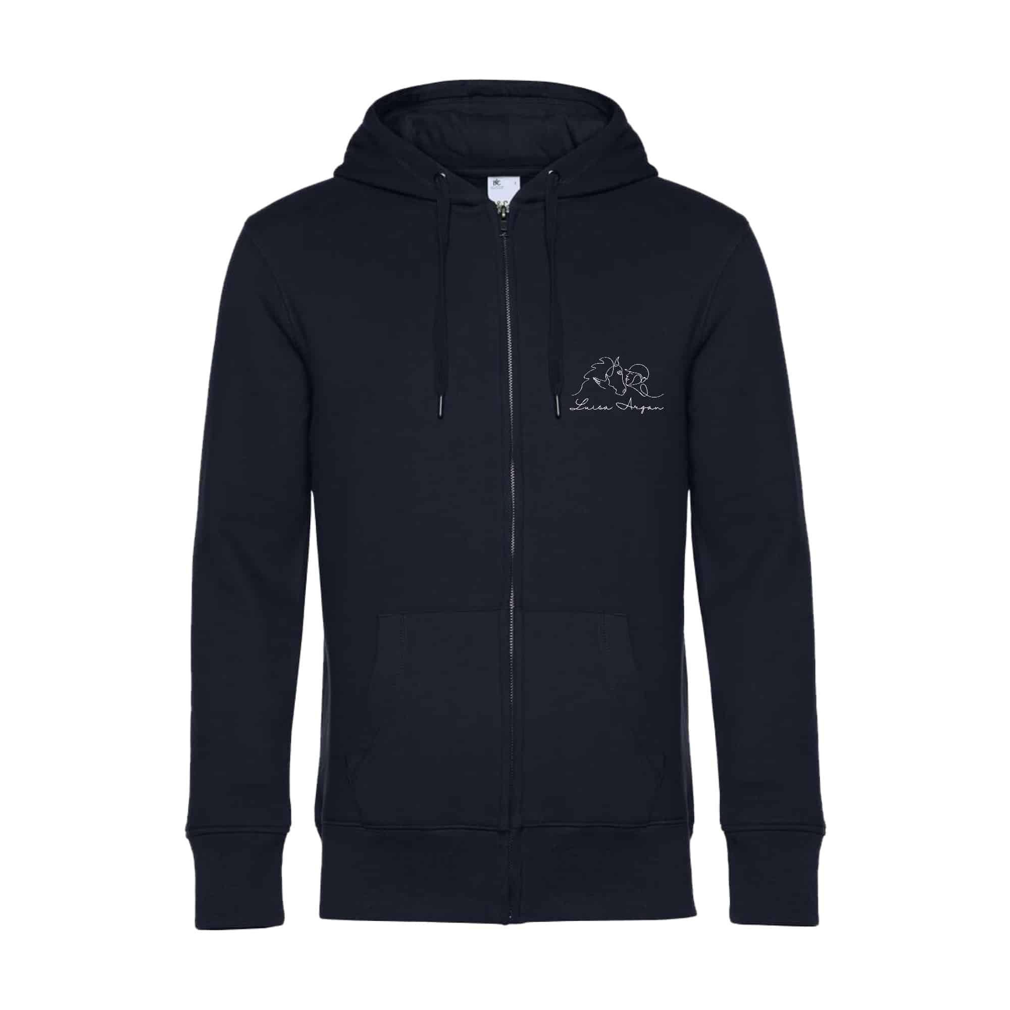 SWEAT ZIPPÉ (enfant) - Ecurie luisa argan - Navy - K455