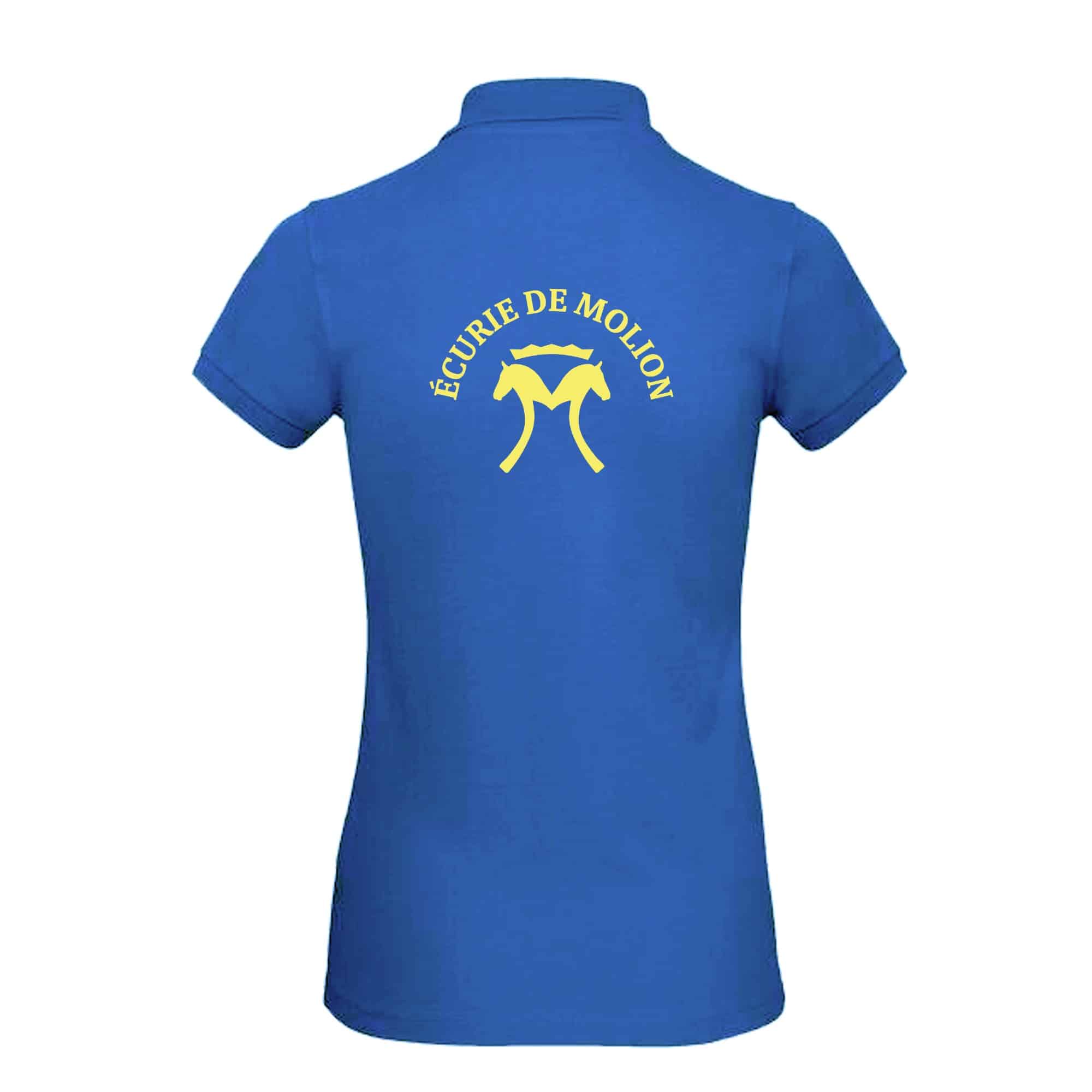 POLO (femme) - Gaec de molion - Bleu roi - BCI1F – Image 3