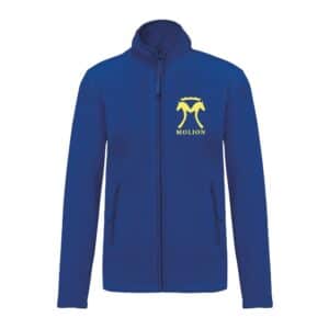 Veste micropolaire zippée (enfant) – Gaec de molion - Bleu roi – K920
