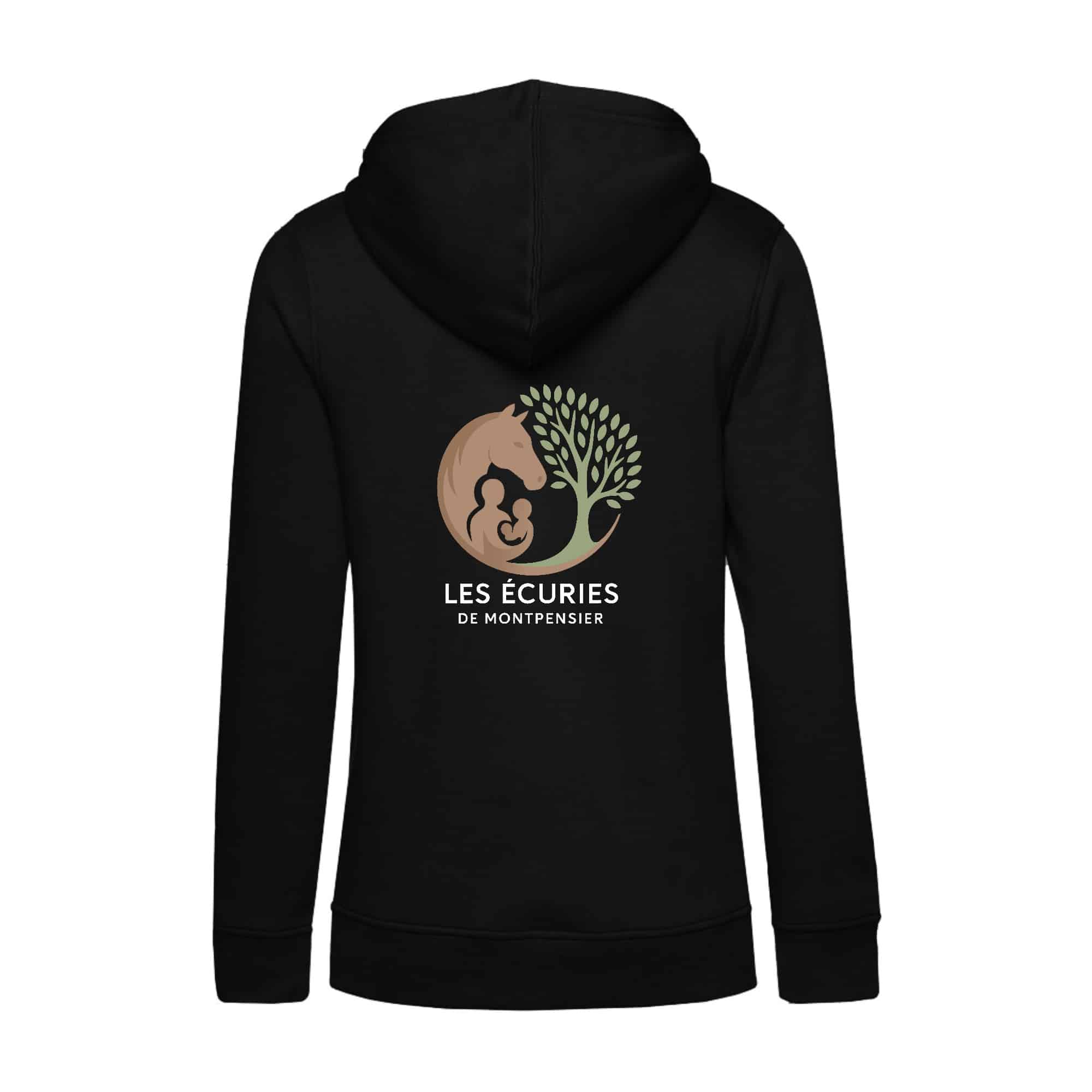 SWEAT ZIPPÉ (femme) - Les Écuries de Montpensier - BCW03Q – Image 3