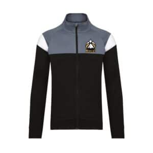 Veste de survêtement zippée (enfant) - Basket Club Moréac - Noir - PA391