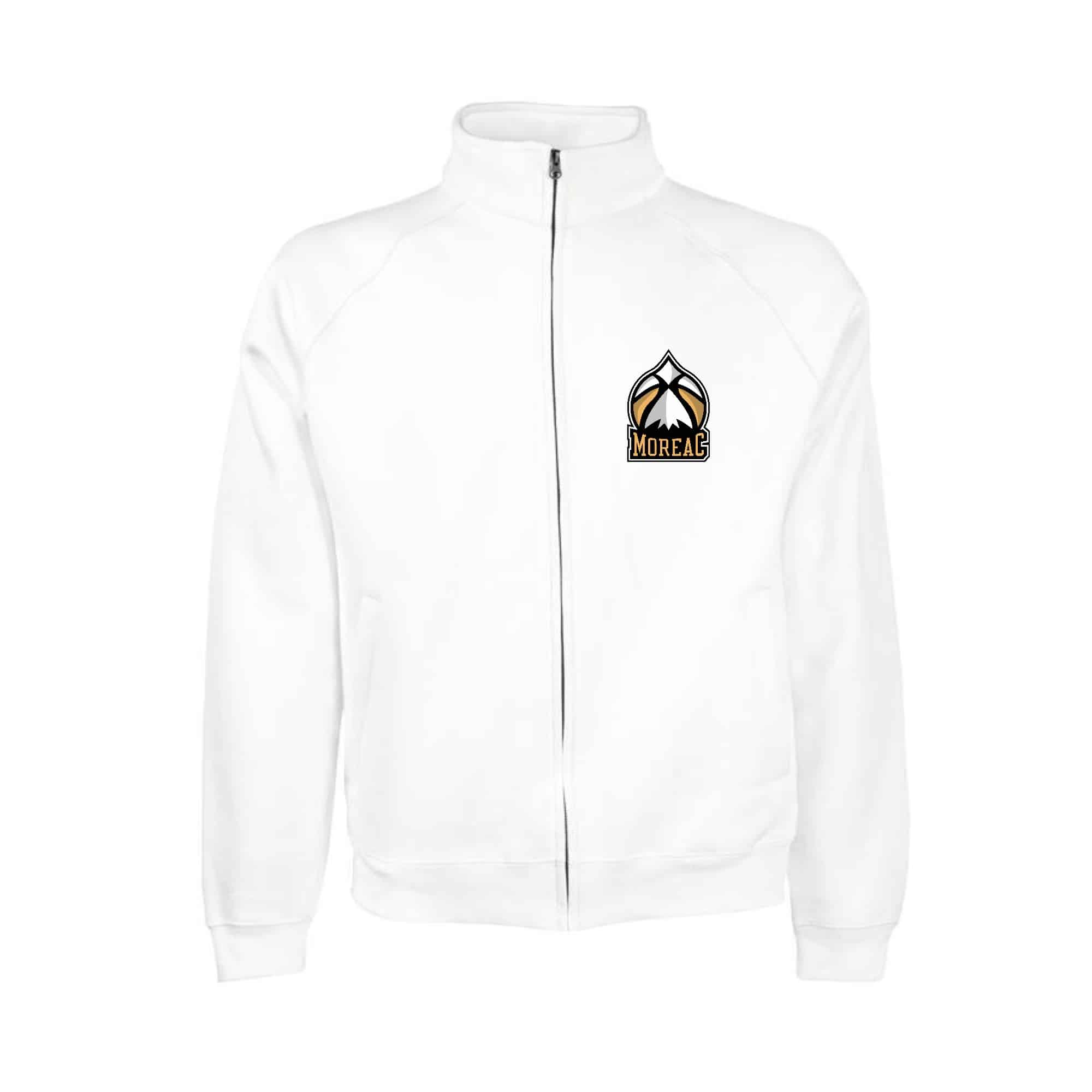 SWEAT ZIPPE SANS CAPUCHE (homme) - Basket Club Moréac - SC365