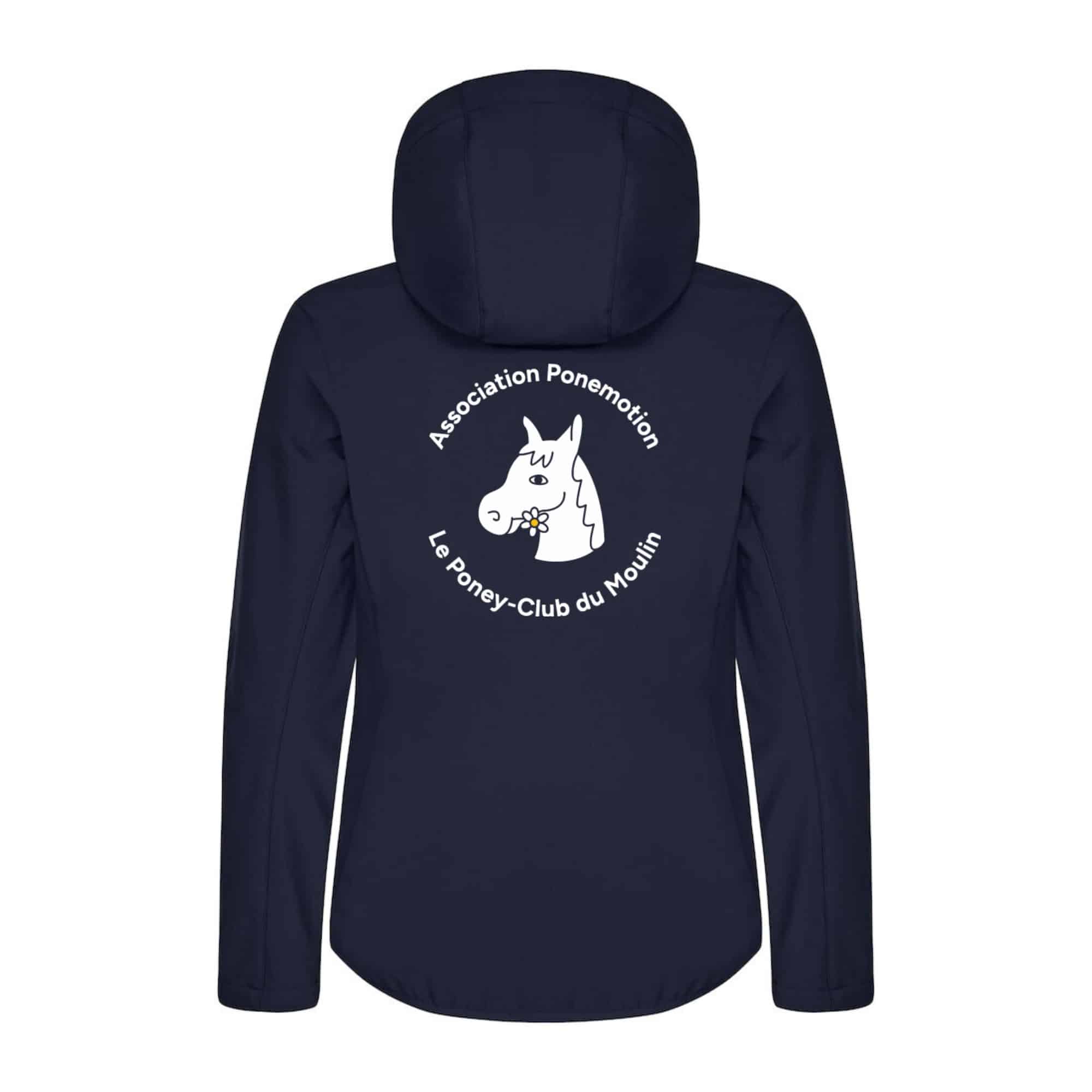 SOFTSHELL "Classic" (femme) - Poney Club du Moulin (27) - Navy - 0200917 – Image 3