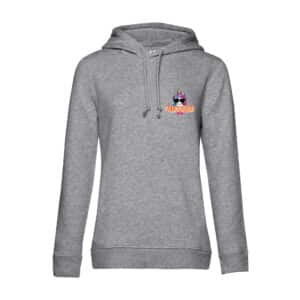 SWEAT A CAPUCHE (femme) – Nicorn App - Gris chiné - BCW34B