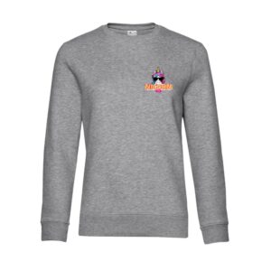 SWEAT COL ROND (enfant) - Nicorn App - Gris chiné - ID332K