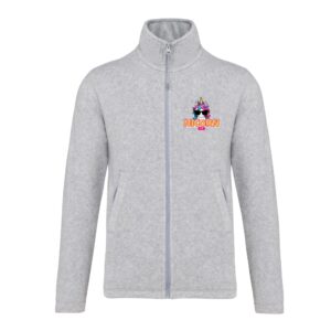 Veste micropolaire zippée (enfant) – Nicorn App - Gris chiné – K920