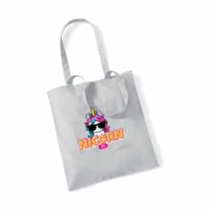 TOTE BAG - Nicorn App - Gris chiné - WM101