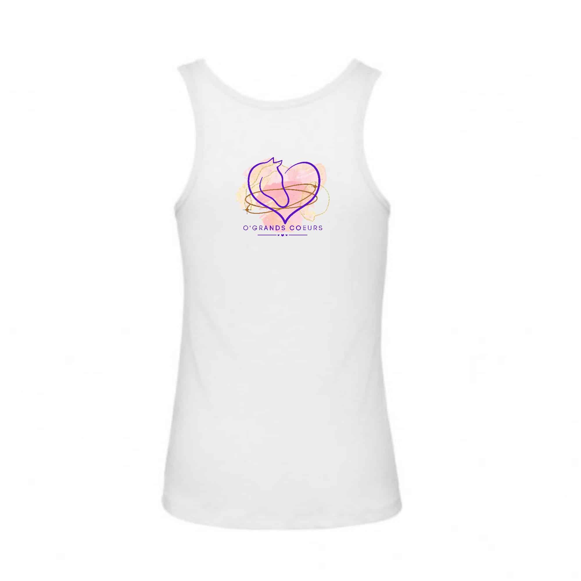 DEBARDEUR (femme) - Association O’GRANDS COEURS - Blanc - BC073 – Image 3