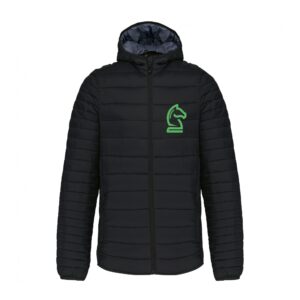 DOUDOUNE AVEC MANCHES ET CAPUCHE (homme) - Guillaume Oosterlinck - Noir - K6110