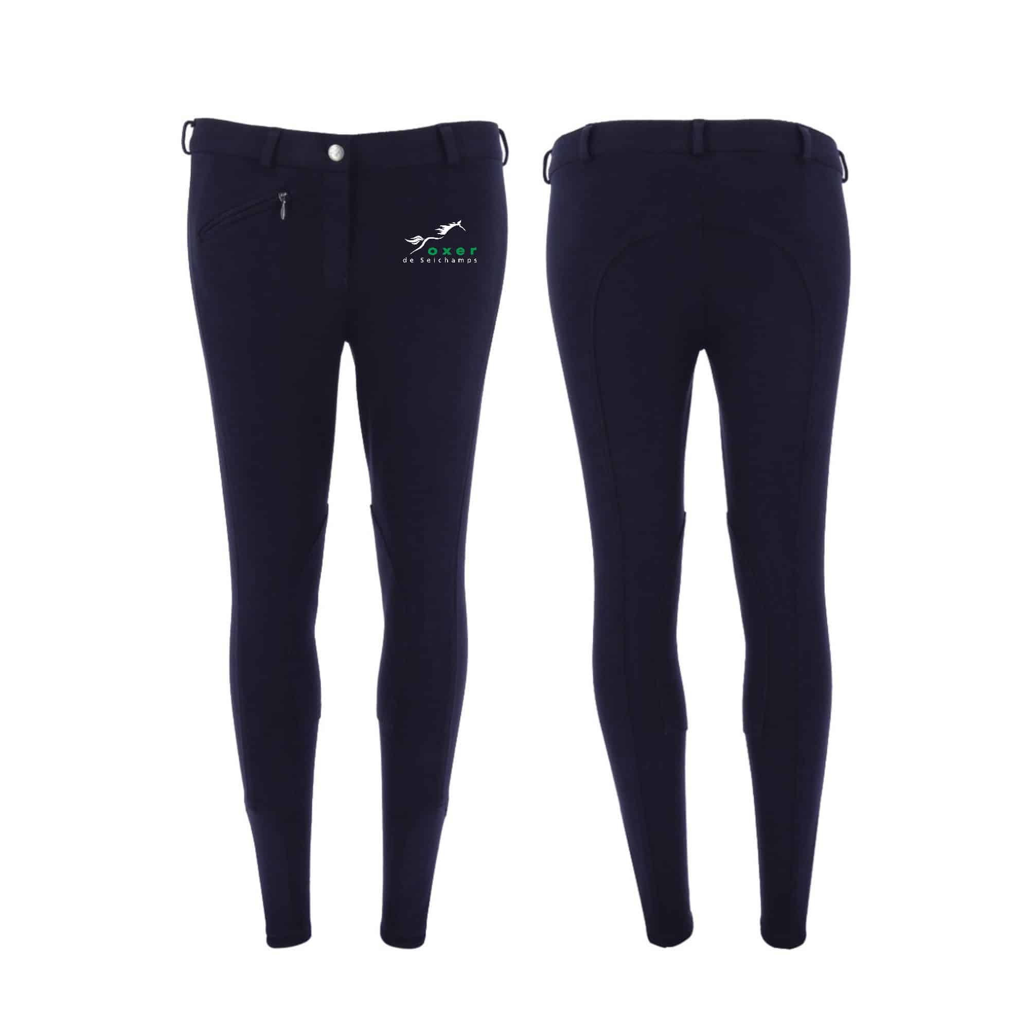 Pantalon d'équitation RIDING WORLD (femme) - OXER DE SEICHAMPS - Navy - 989071