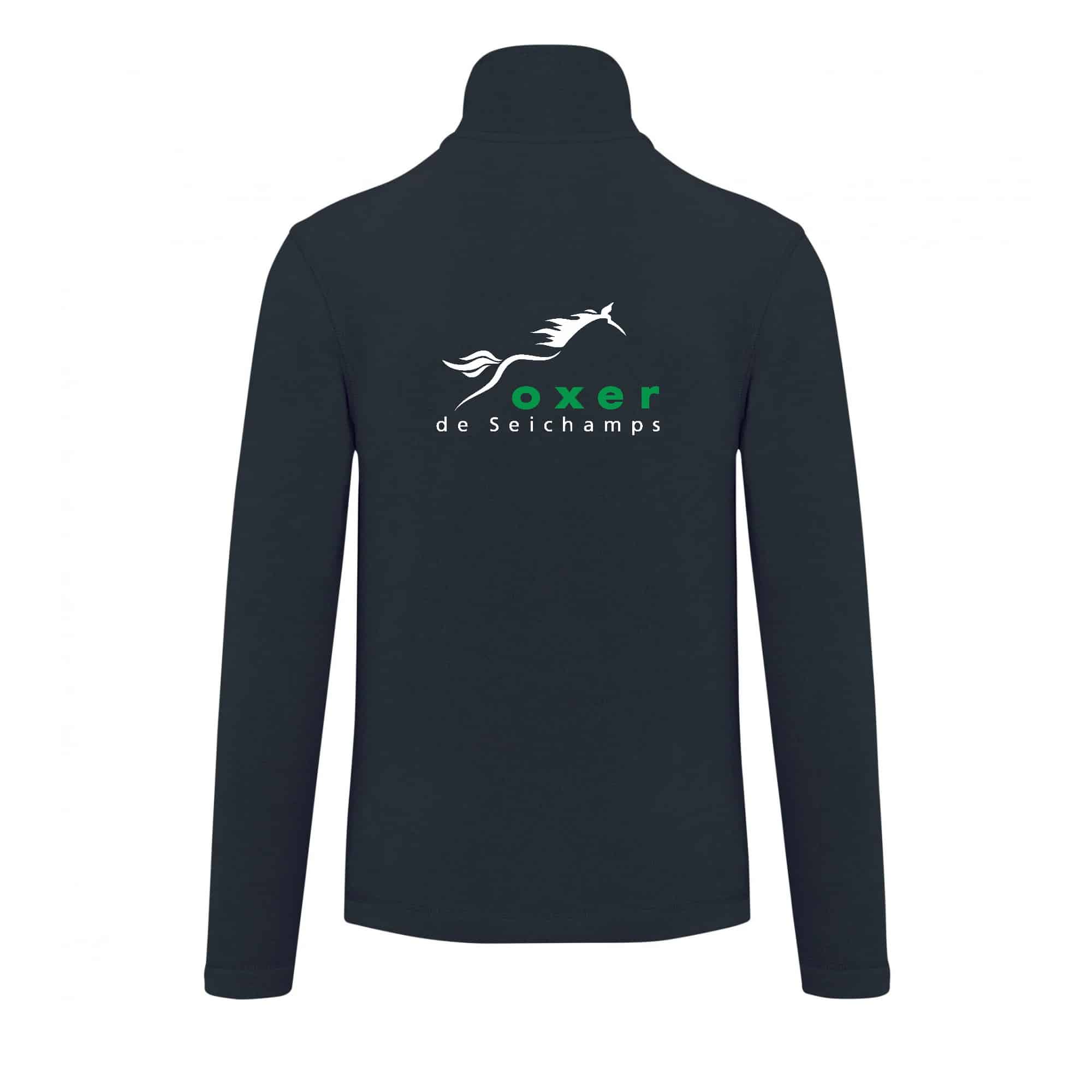 Veste micropolaire zippée (femme) – OXER DE SEICHAMPS - Navy – K907 – Image 3