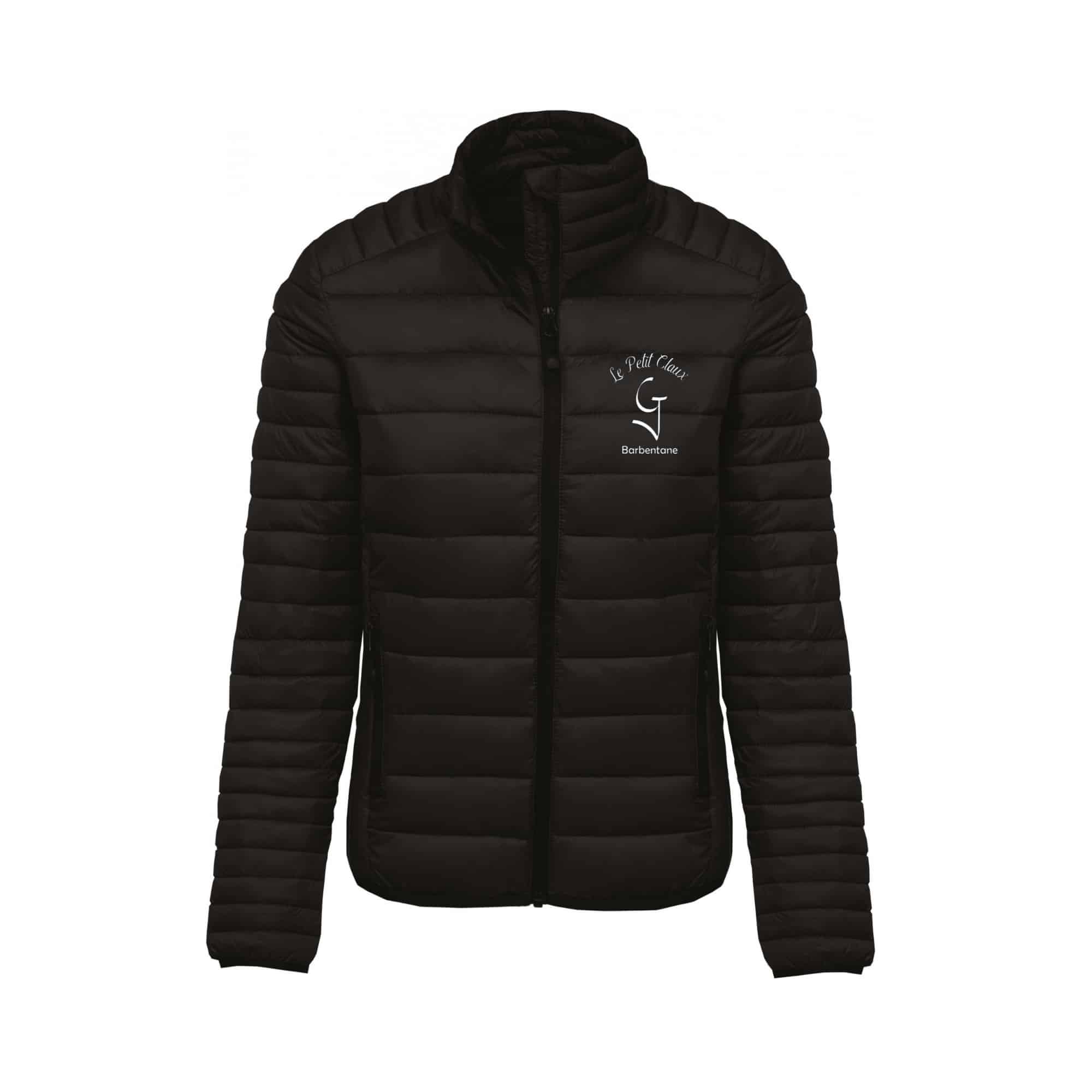 DOUDOUNE AVEC MANCHES (femme) - Ecurie du petit claux – Noir - K6121