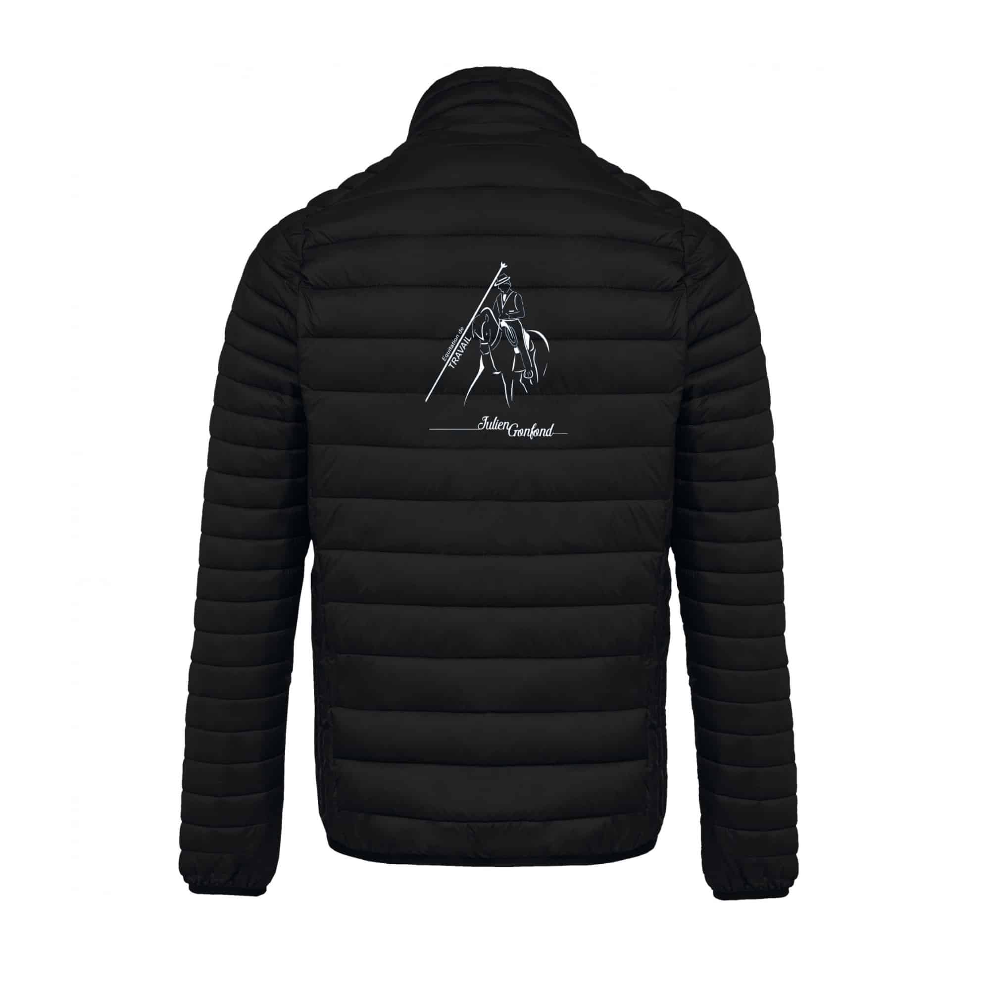 DOUDOUNE AVEC MANCHES (homme) - Ecurie du petit claux – Noir - K6120 – Image 5