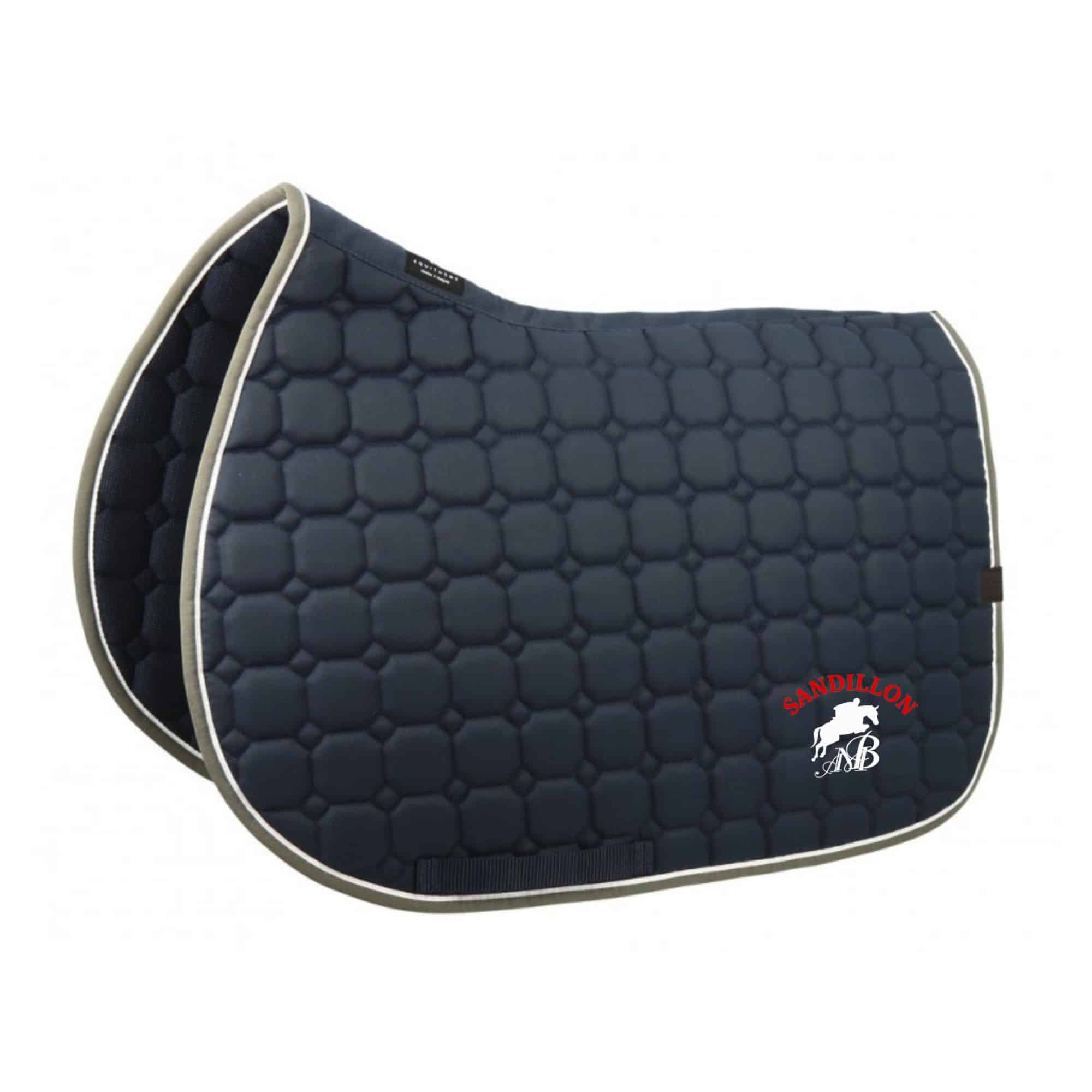 Tapis de selle Equithème "Orion" - Ecurie Pierre Defrance - Navy - 20477