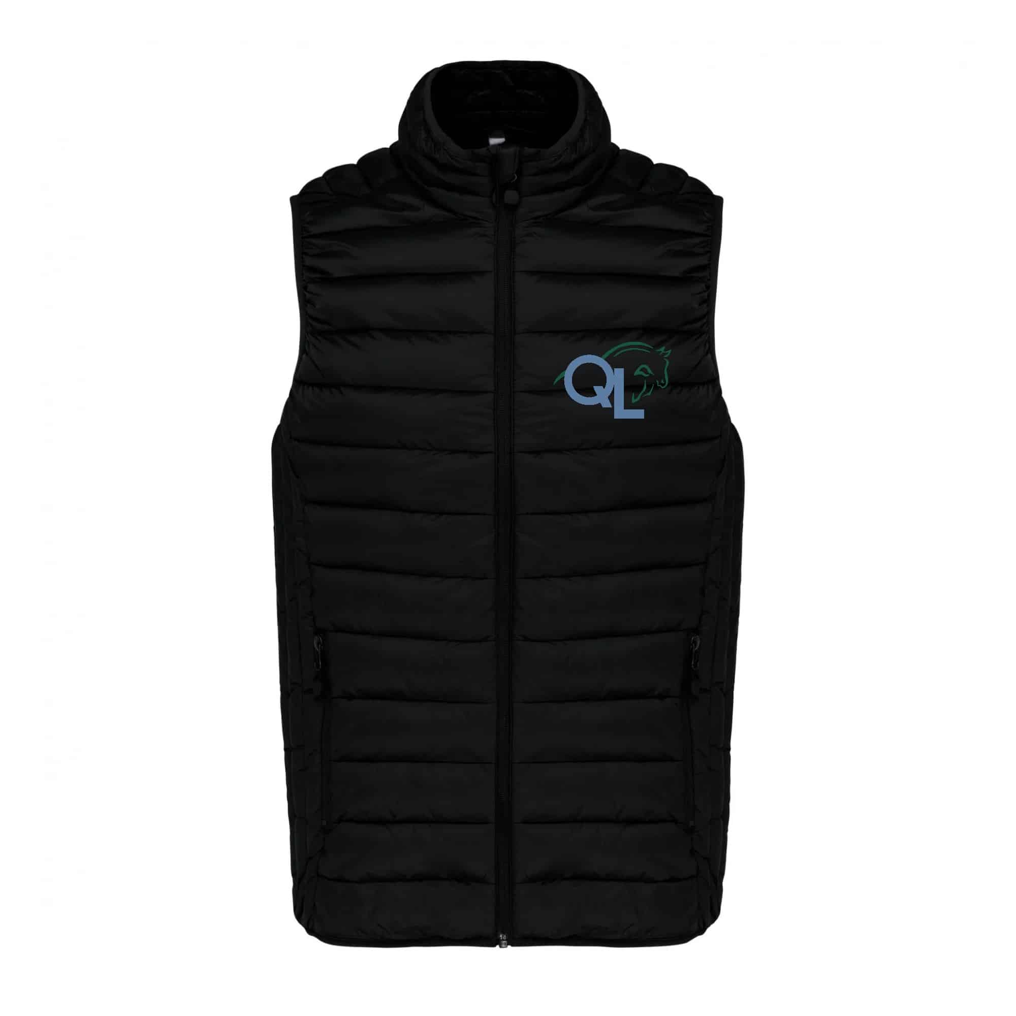 DOUDOUNE SANS MANCHES (enfant) - Qlcoaching - Noir - K6115