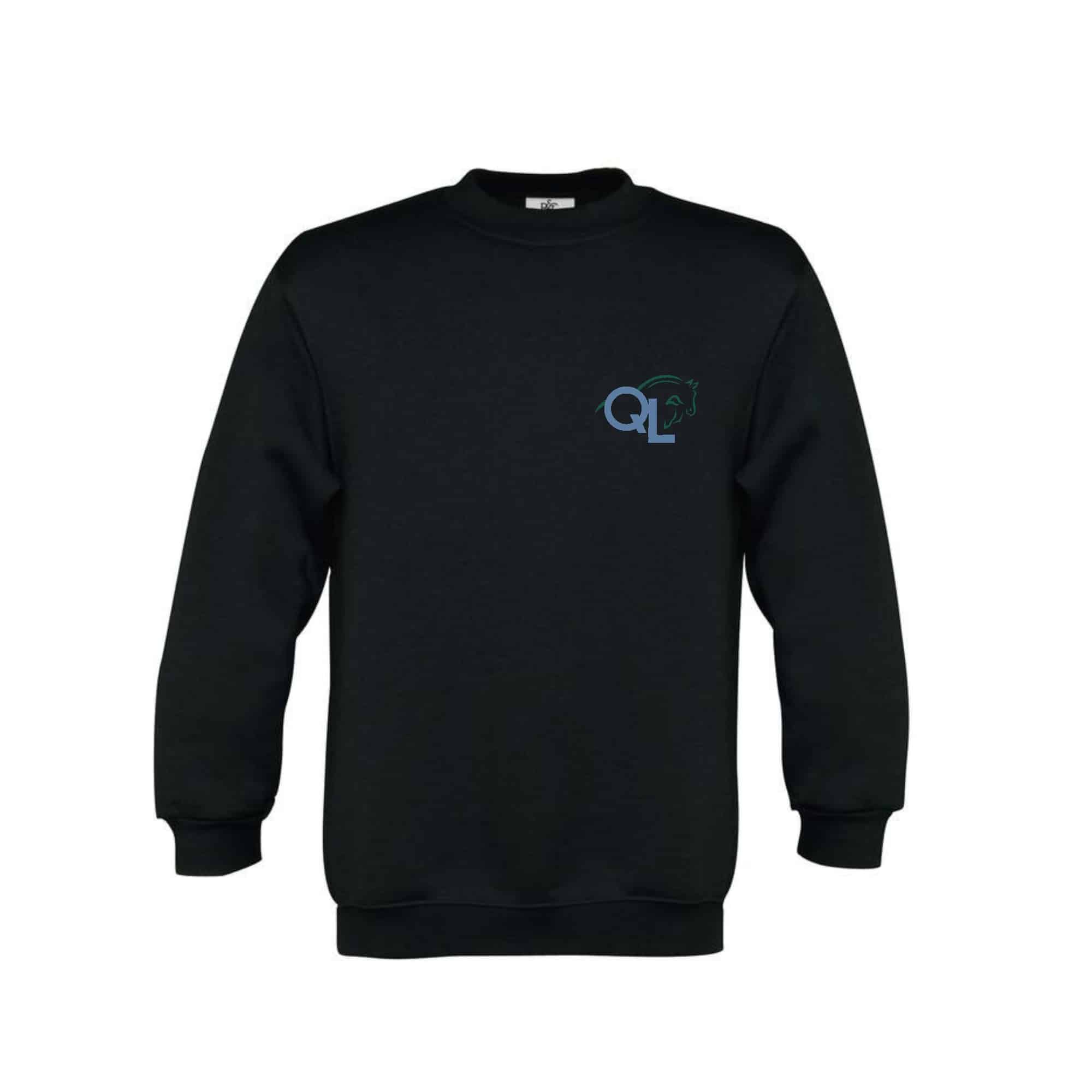SWEAT COL ROND (enfant) - Qlcoaching - Vert Foret - ID332K