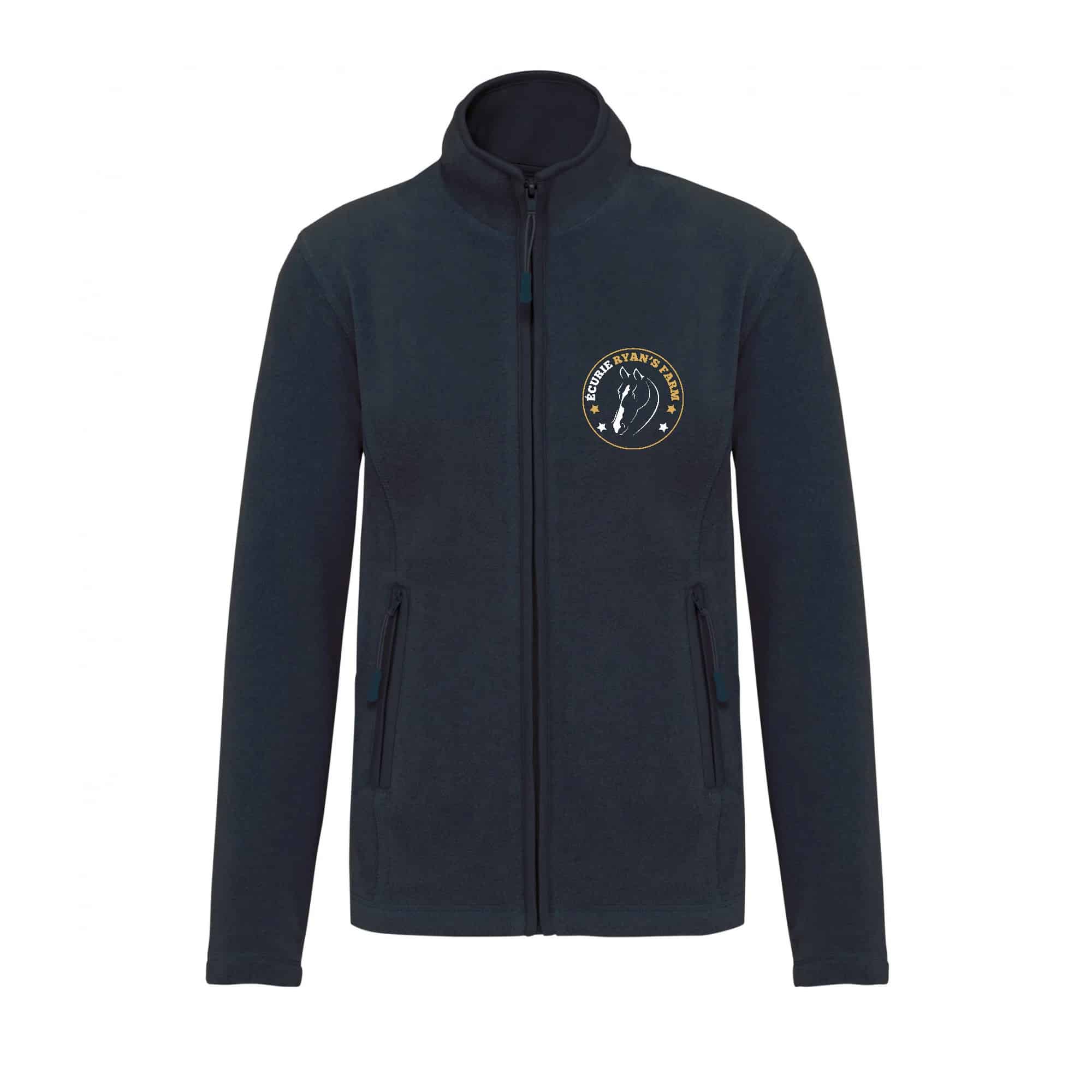Veste micropolaire zippée (enfant) – Ryan’s Farm - Navy – K920