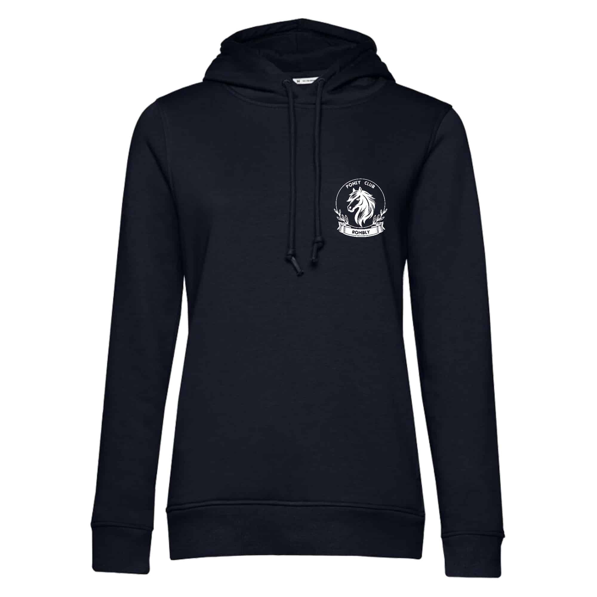 SWEAT A CAPUCHE (femme) – Poney club de Rombly - Navy - BCW34B