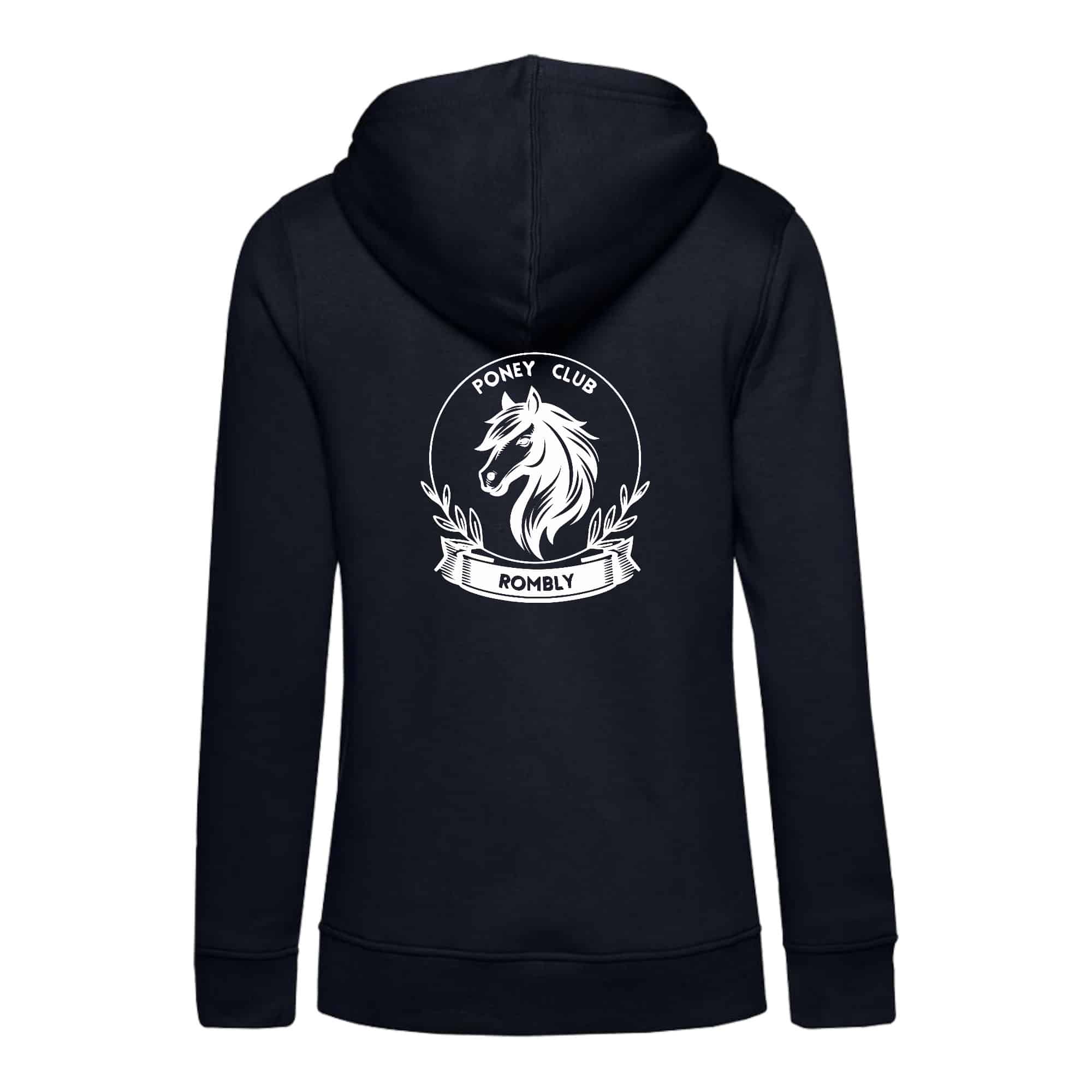 SWEAT A CAPUCHE (femme) – Poney club de Rombly - Navy - BCW34B – Image 3