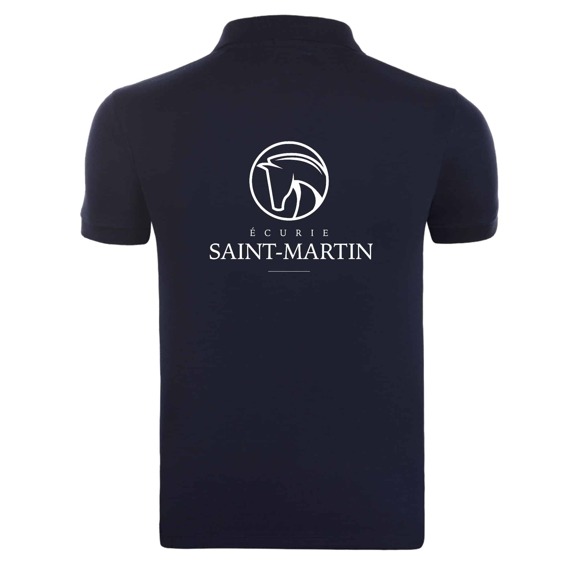 POLO premium (enfant) - Écurie St Martin - Navy - K249 – Image 3
