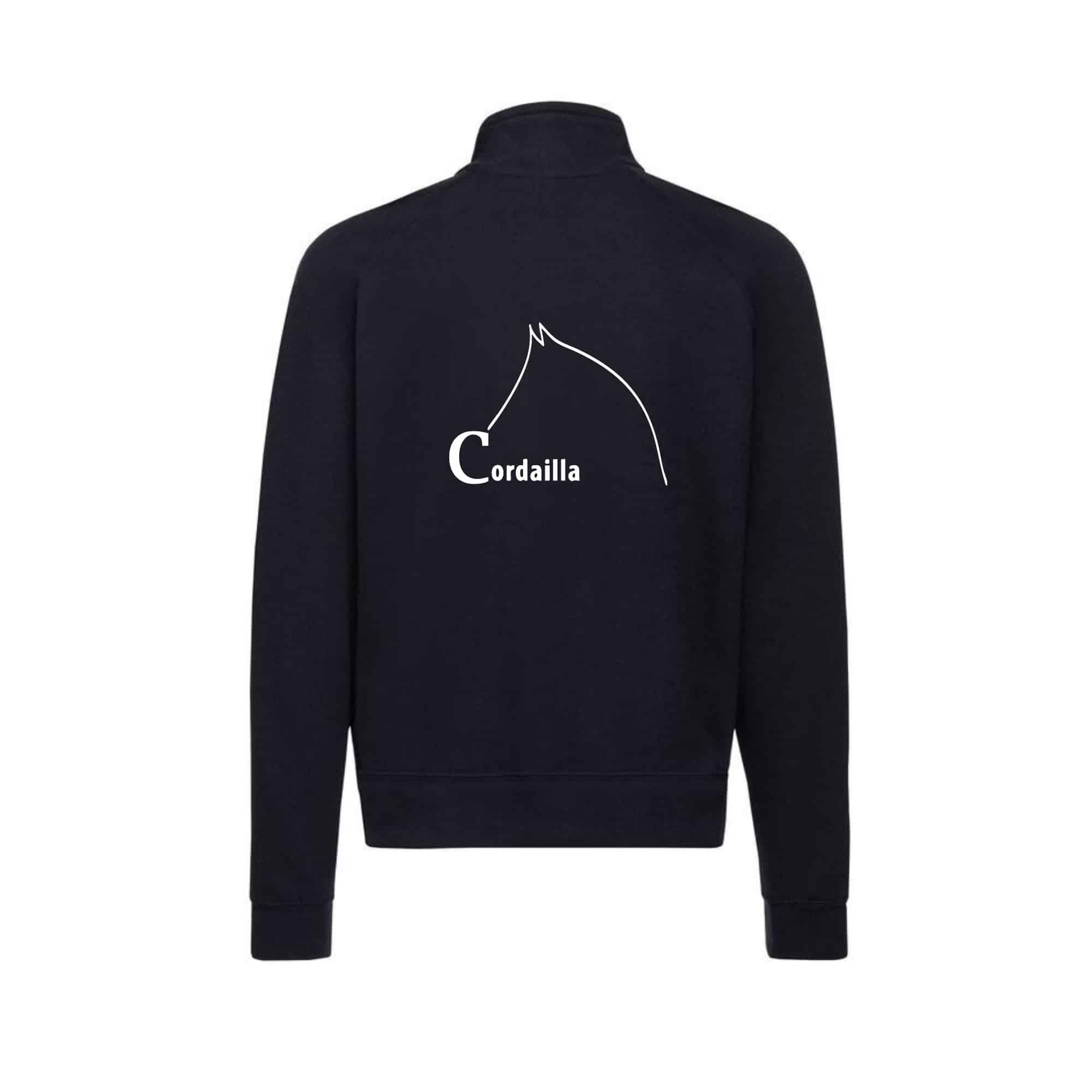 SWEAT ZIPPE SANS CAPUCHE (homme) - Association Team Cordailla - Navy - SC365 – Image 2