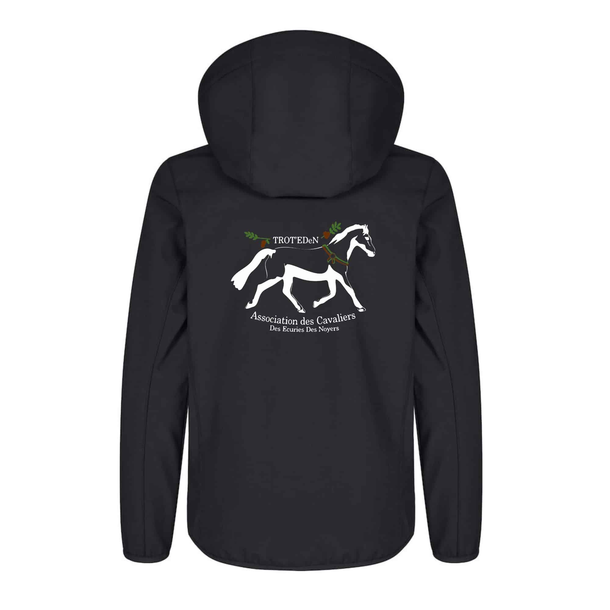 SOFTSHELL ''Classic'' (enfant) - associtation TROT'EDeN - Noir - 0200909 – Image 3