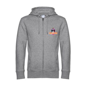 SWEAT ZIPPÉ (enfant) - Nicorn App - Gris chiné - K455