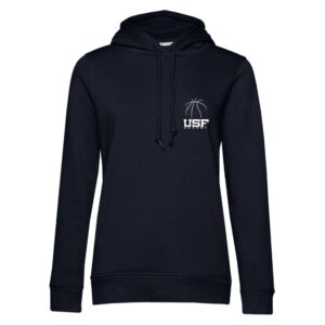 SWEAT A CAPUCHE (femme) – USF Basket - Navy - BCW34B