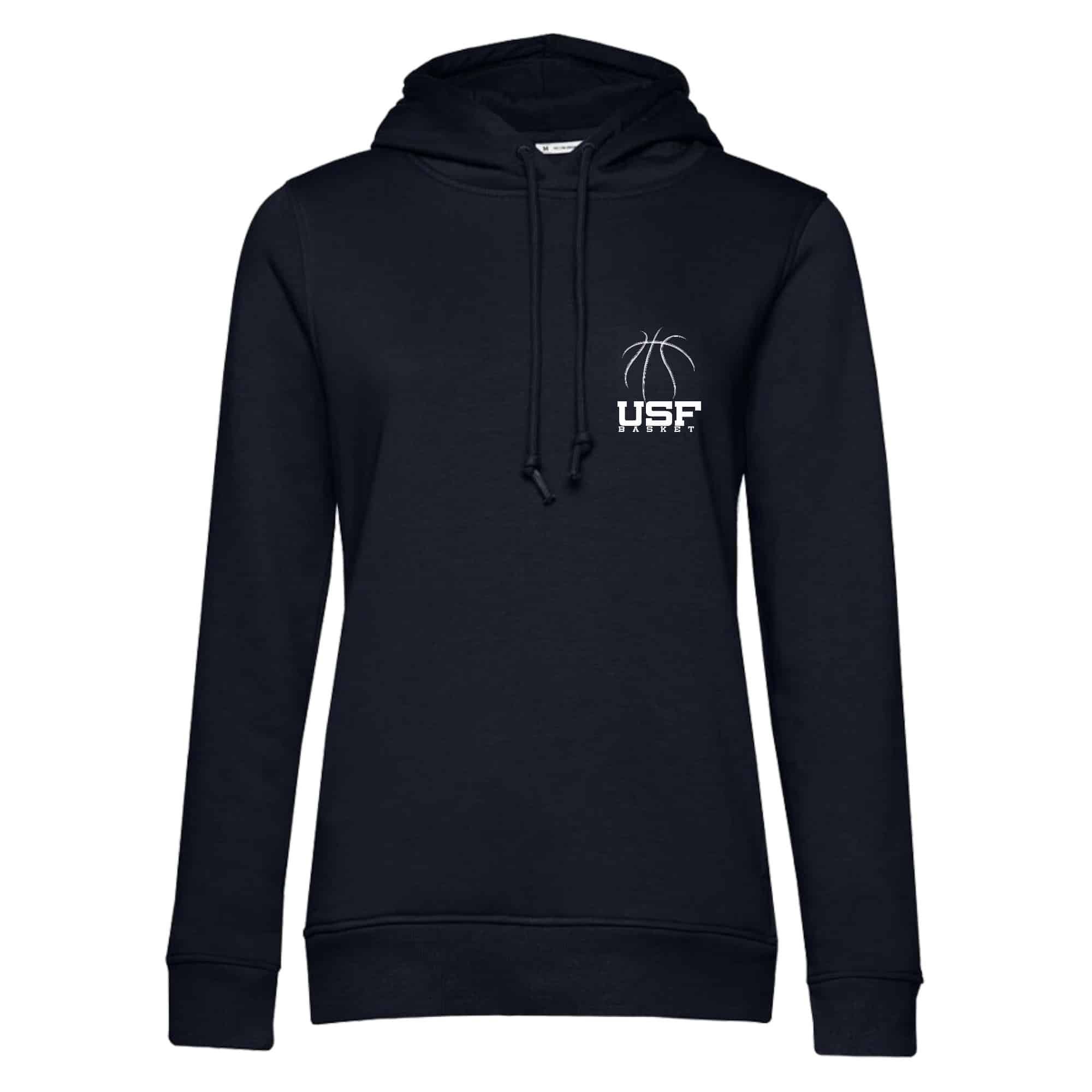 SWEAT A CAPUCHE (femme) – USF Basket - Navy - BCW34B