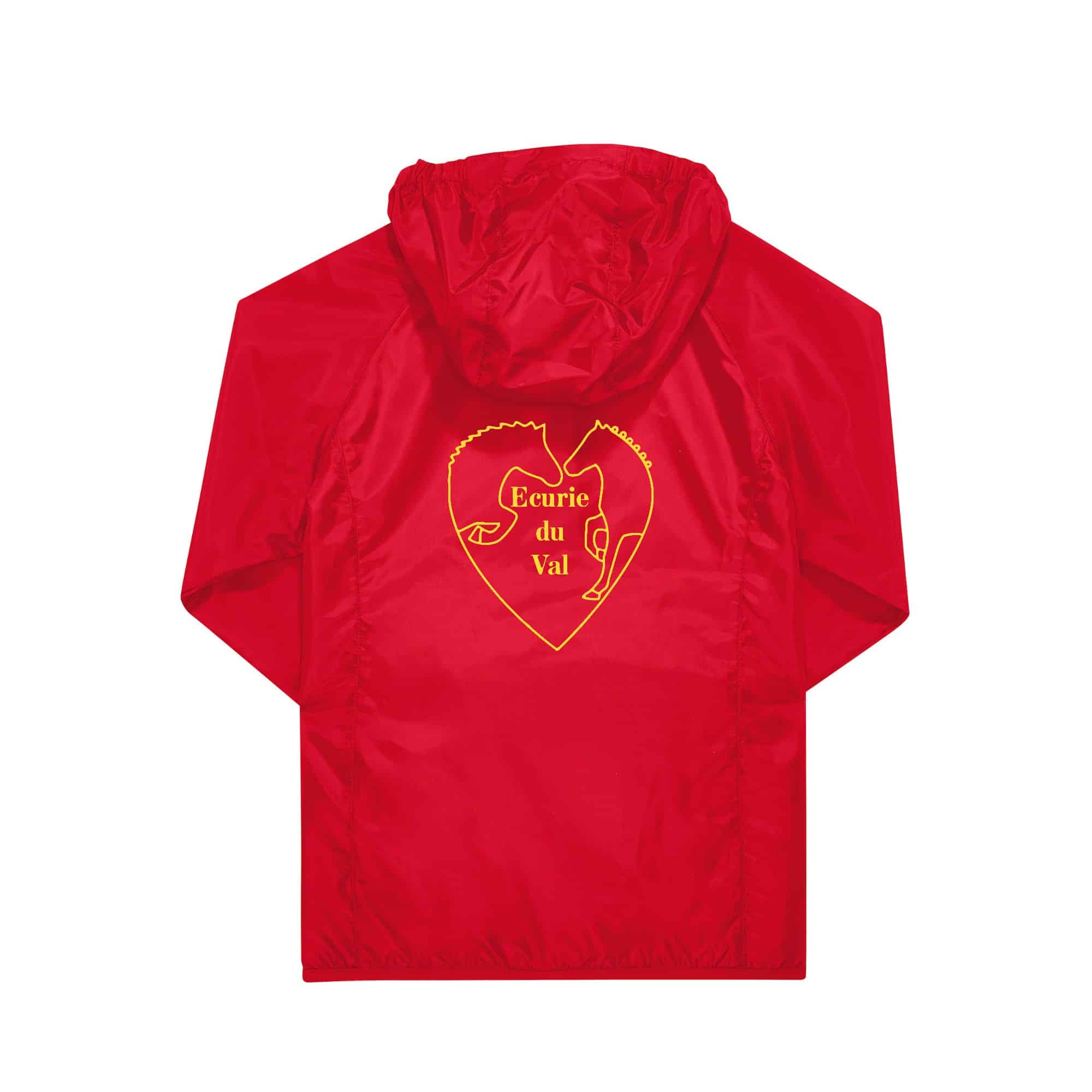 COUPE-VENT (unisexe) - ECURIE DU VAL (76) - Rouge - BC630 – Image 3
