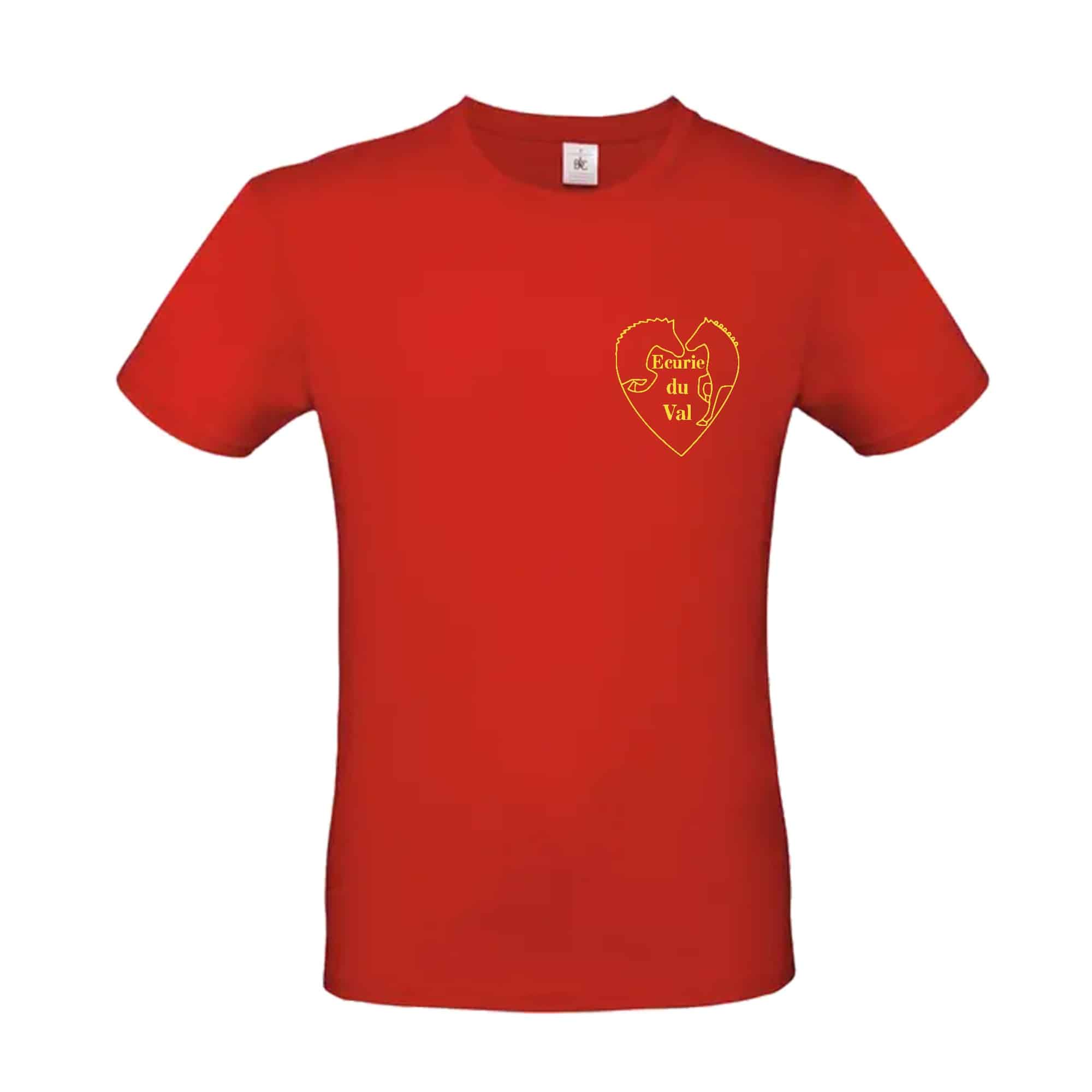 T-SHIRT (enfant) - ECURIE DU VAL (76) - Rouge - BC03TK