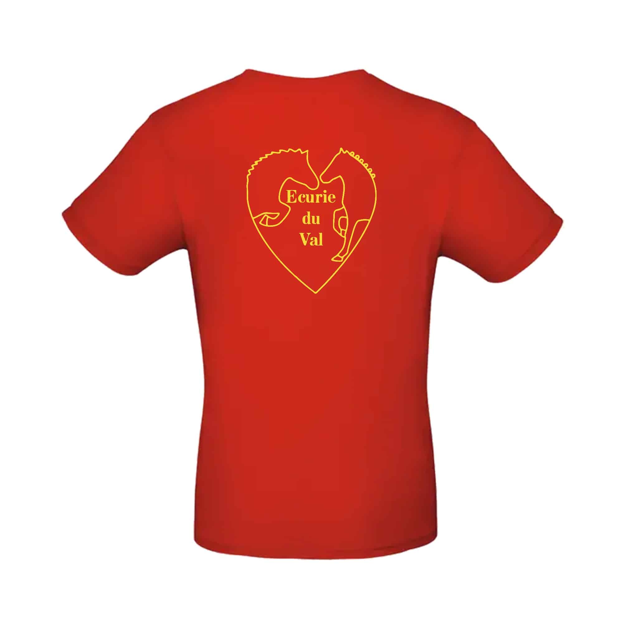 T-SHIRT (enfant) - ECURIE DU VAL (76) - Rouge - BC03TK – Image 3