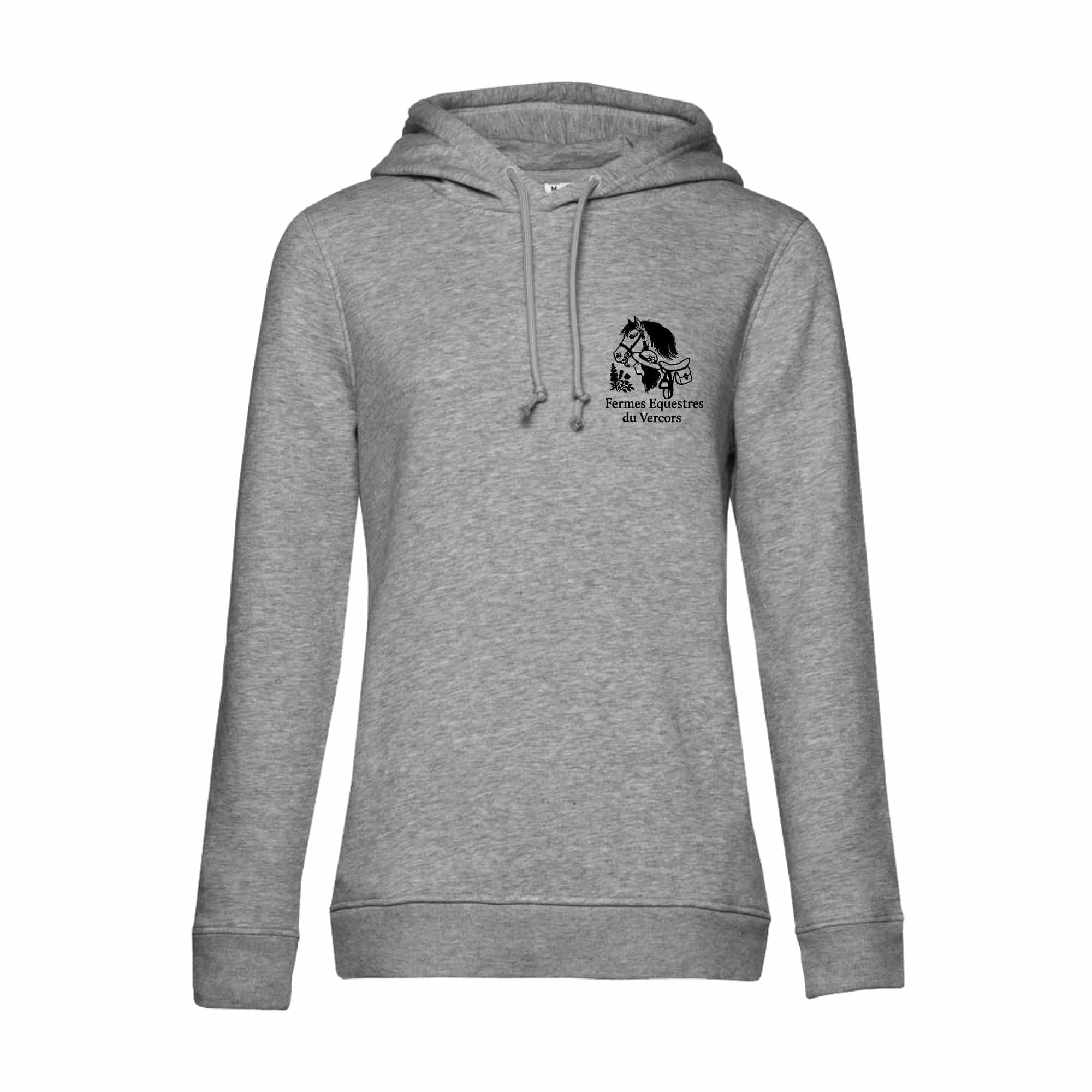 SWEAT A CAPUCHE (femme) – Les Fermes Equestres du Vercors - BCW34B – Image 3
