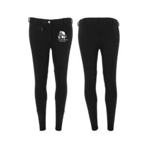 Pantalon d'équitation RIDING WORLD (enfant) - Les Fermes Equestres du Vercors - Noir - 989070