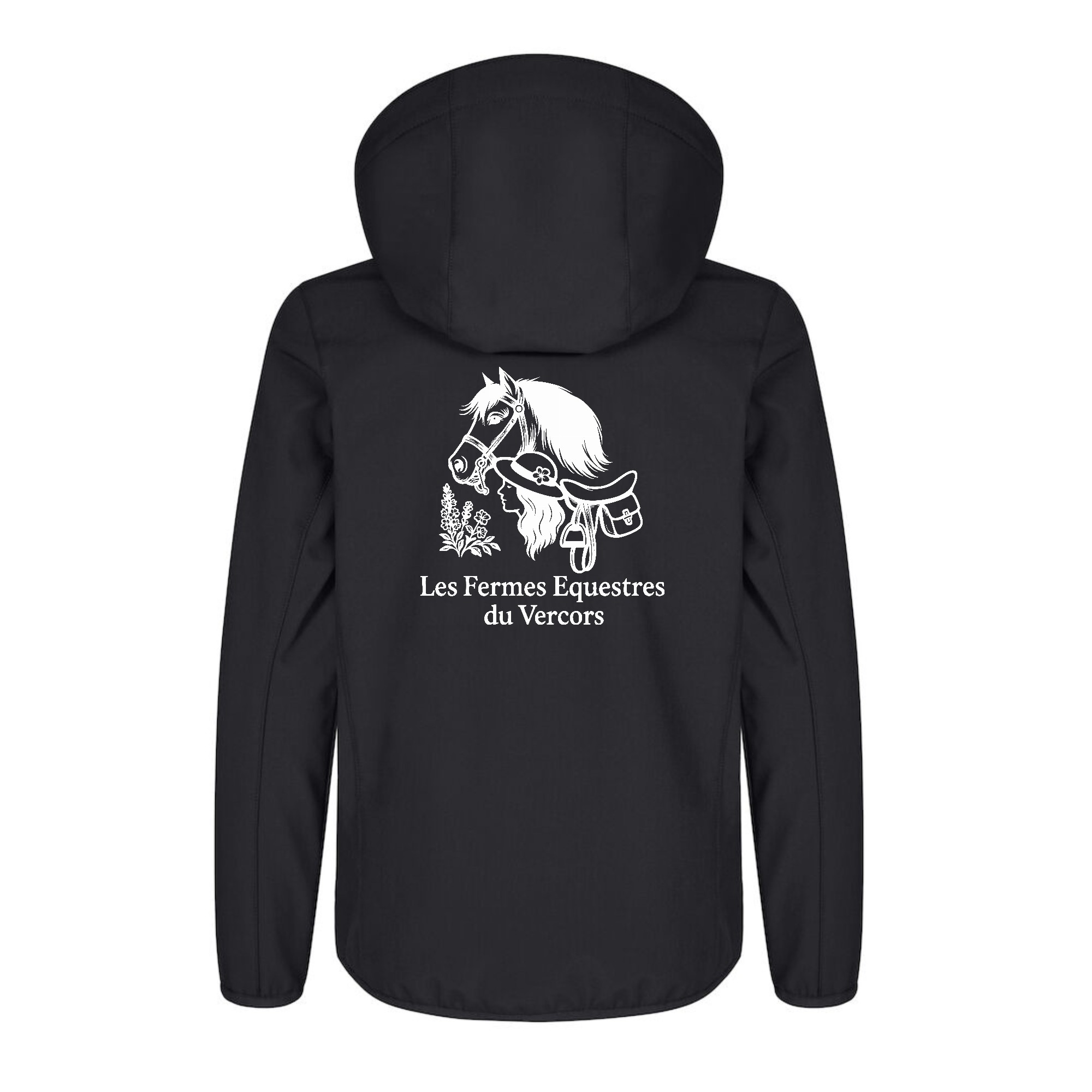 SOFTSHELL ''Classic'' (enfant) - Les Fermes Equestres du Vercors - Noir - 0200909 – Image 3
