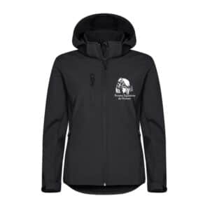 SOFTSHELL "Classic" (femme) - Les Fermes Equestres du Vercors - Noir - 0200917