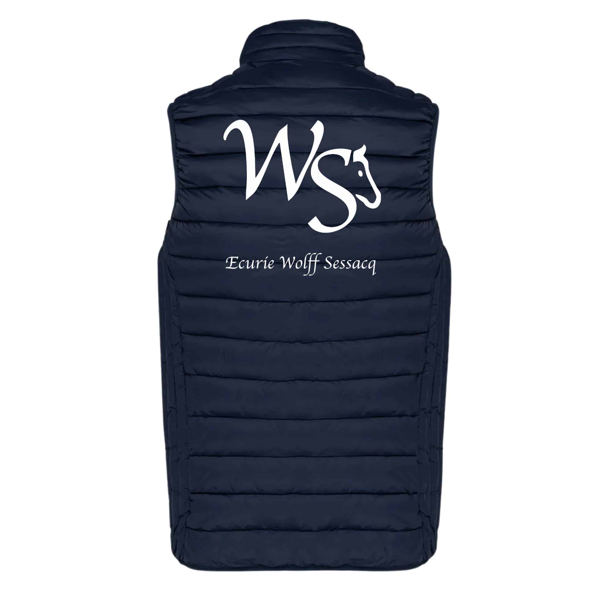 DOUDOUNE SANS MANCHES (homme) - Ecurie Wolff Sessacq - Navy - K6113 – Image 3