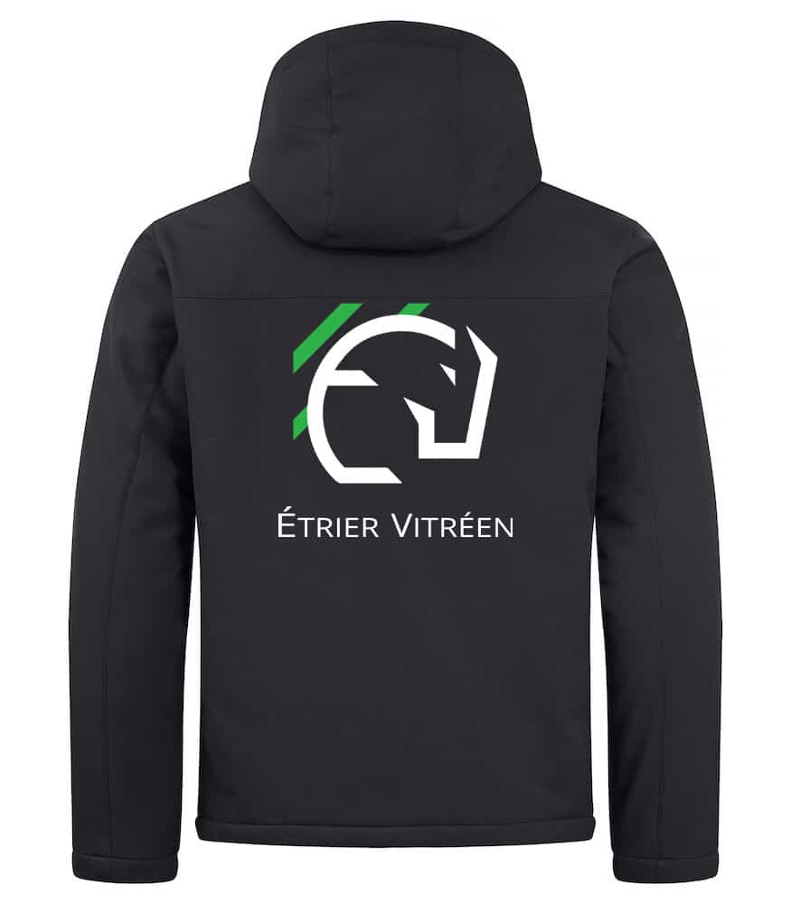 Softshell "PADDED" (homme) - Etrier Vitreen - Noir - 020952 – Image 2