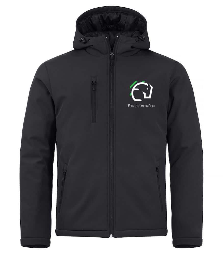 Softshell "PADDED" (homme) - Etrier Vitreen - Noir - 020952