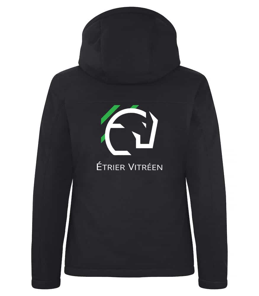 Softshell "PADDED'' (femme) - Etrier Vitreen - Noir - 020953 – Image 2