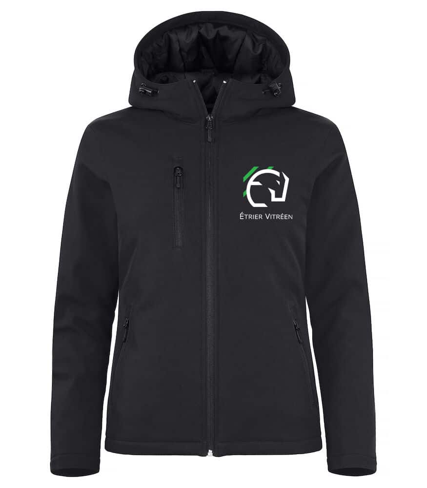 Softshell "PADDED'' (femme) - Etrier Vitreen - Noir - 020953