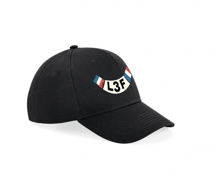 Casquette 6 panneaux - L3F - Noir - BF018