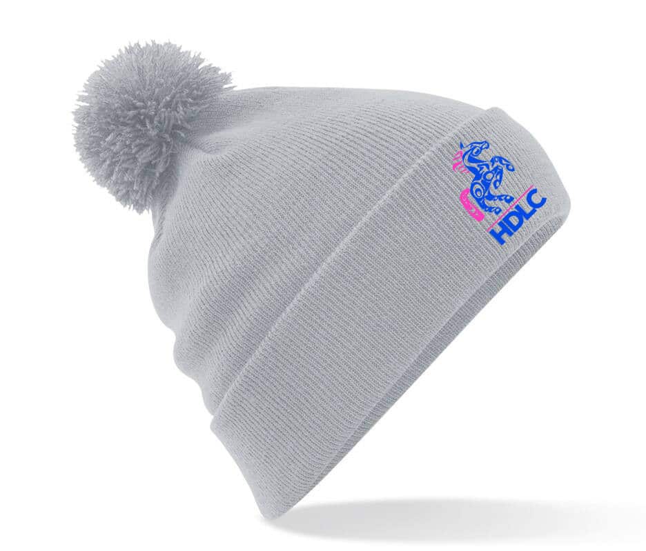 BONNET AVEC POMPOM - HARAS DE LA CASSAUDRY - Gris chiné - BF426