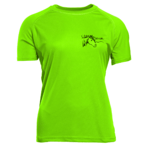 T-Shirt respirant (femme) - L’Equimargeride - Vert Fluo - PK141