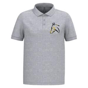 POLO (enfant) - ACN Ecurie - Gris chiné - K268