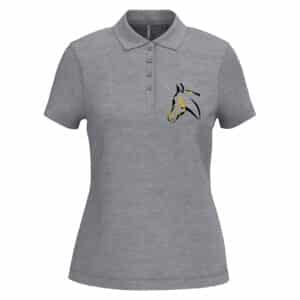 POLO (femme) - ACN Ecurie - Gris chiné - K255