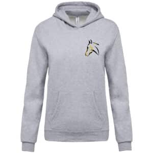 SWEAT A CAPUCHE (enfant) - ACN Ecurie - Gris chiné - K477