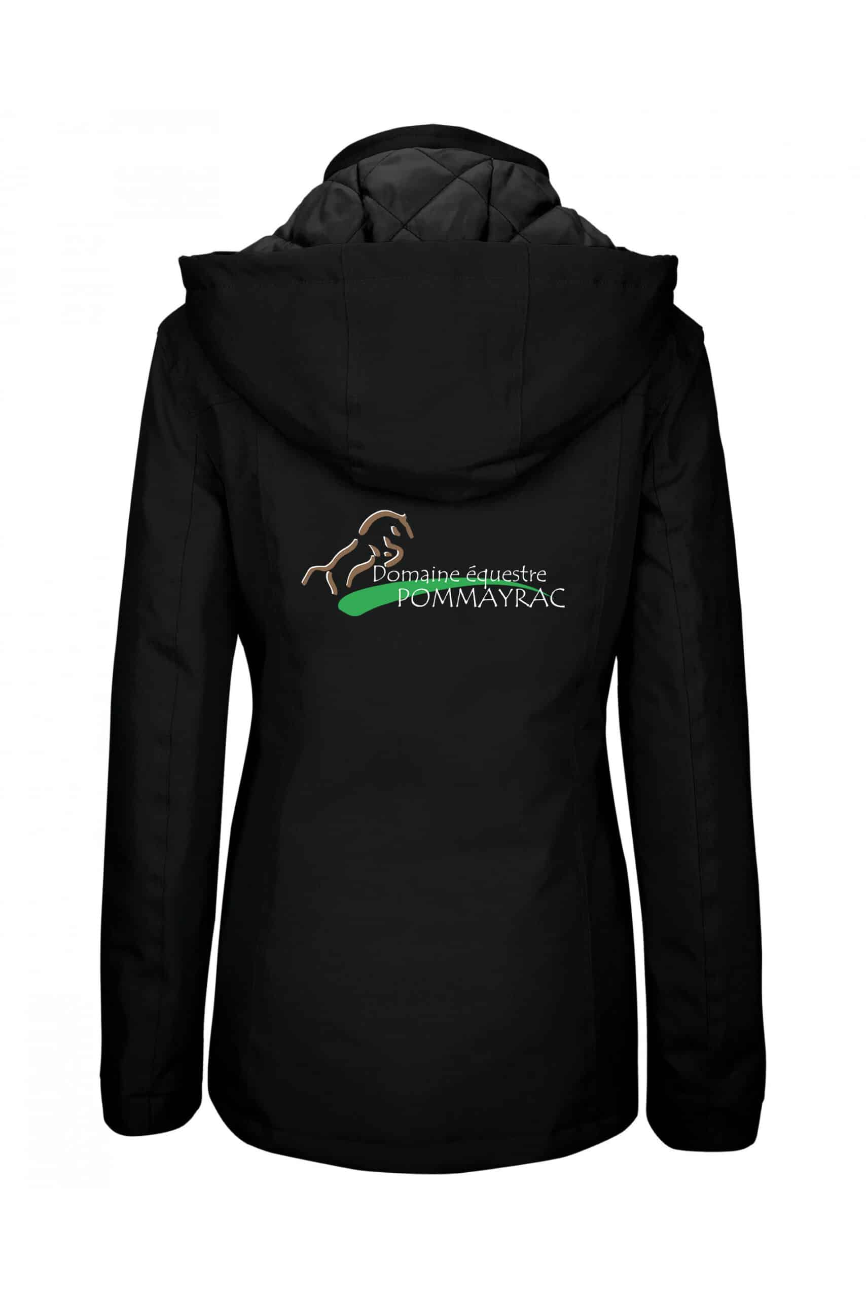Parka (femme) - Ferme Equestre de Pommayrac - Noir - K6108 – Image 3